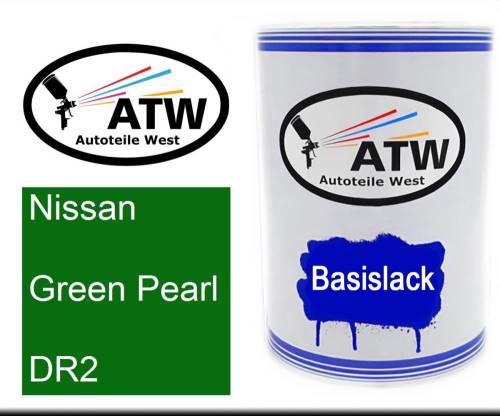 Nissan, Green Pearl, DR2: 500ml Lackdose, von ATW Autoteile West.